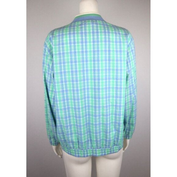 WOMEN'S BLUE & GREEN PLAID LIGHTWEIGHT JACKET - BLAST - SIZE PS - Picture 7 of 8